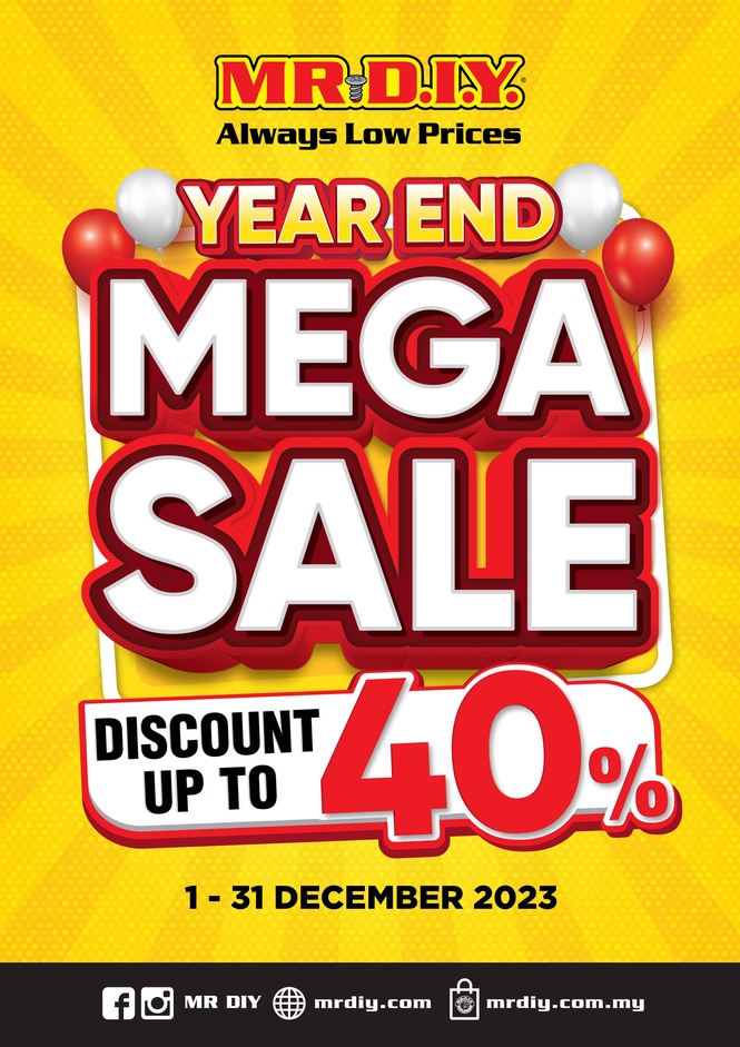 Image from: Akhiri 2023 dengan 'Jualan Mega Akhir Tahun MR D.I.Y.'