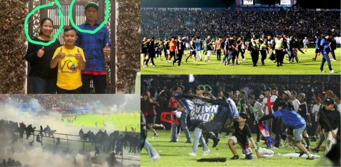 Image from: Extreme fanaticism: 11 years old boy became an orphan after parents were killed in a stampede at a football match