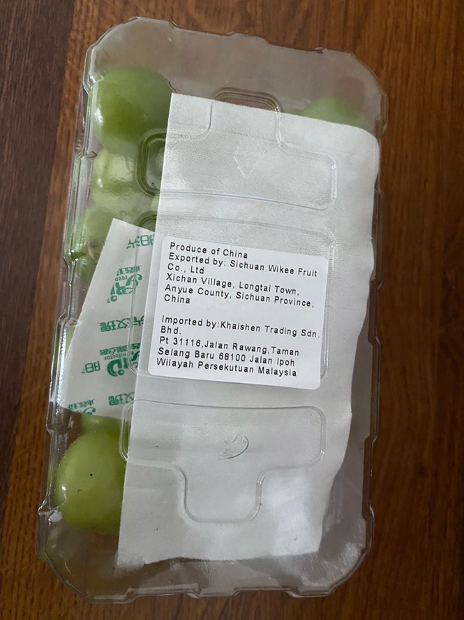 Image from: #SihatCergas: Shine Muscat Grapes & Food Safety in Malaysia