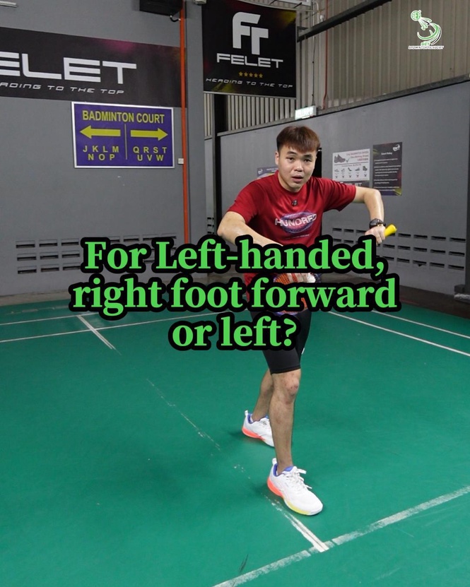 For left-handed, why left foot forward works❓