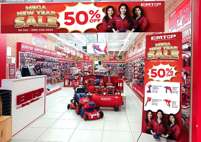 Image from: Tahun baru, alat baru: 100+ alat perkakasan pada 50% diskaun di ‘Jualan Mega Tahun Baru’ EMTOP