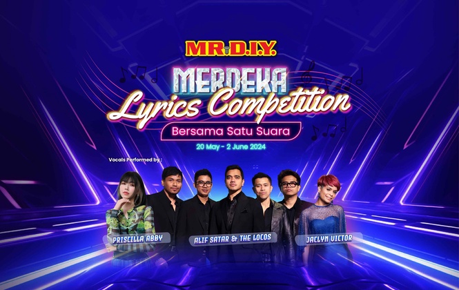 Image from: Join the MR D.I.Y.’s ‘MERDEKA Lyrics Competition’ and win big!
