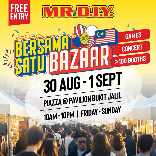 Image from: Wajib Datang Merdeka Ini - Bazar Merdeka Pertama MR D.I.Y.