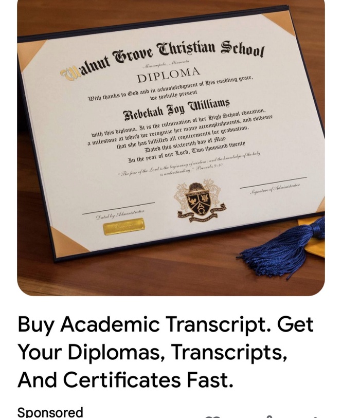 Image from: The Dangerous Mirage of Fake Diplomas: A Detrimental Industry on the Rise