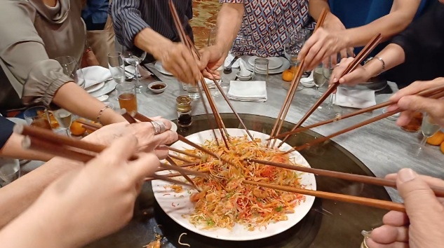 Image from: A Tapestry of Tradition: Yee Sang Unites a Multicultural Malaysian Family #CNY2024