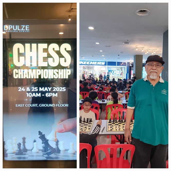 Image from: D'Pulze Youth Chess Championship Under 14 at Cyberjaya where the entire world at war reflected on the checkered boards