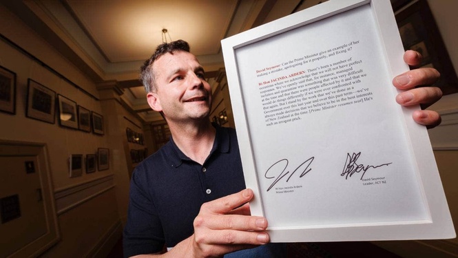 Image from: If a signed transcript of NZ PM calling MP "arrogant prick" raised NZ$100k, how much can we expect from ours?