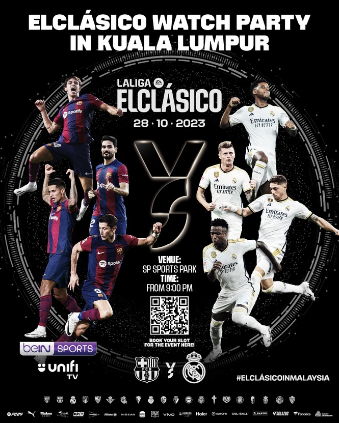 Image from: Experience the Pinnacle of Football Rivalry at the ELCLASICO 2023 Live Viewing Party by LALIGA in Kuala Lumpur
