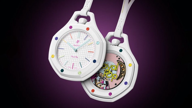 Image from: Jam Poket Audemars Piguet x Swatch Royal Pop Dilancarkan Dengan Lapan Model Ceria