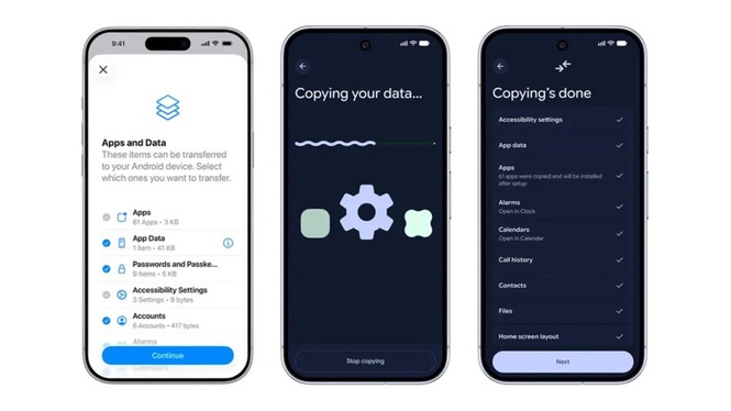 Image from: Pemindahan Data Kata Laluan, Aplikasi, Gambar dan Mesej Dari iPhone Ke Android Akan Diberikan Tahun Ini