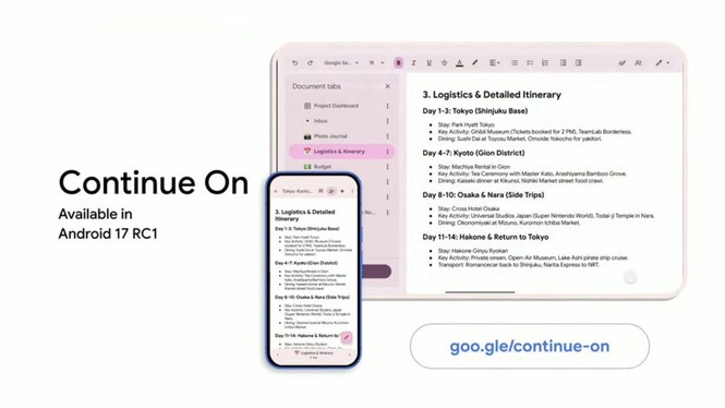 “Continue On” Membolehkan Kerja Diteruskan Rentas Peranti Android 17