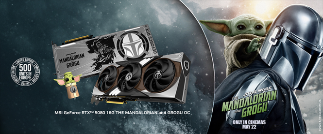 Image from: MSI GeForce RTX 5080 Edisi The Mandalorian and Grogu Diperkenalkan – Hanya 500 Unit Akan Dijual Di Eropah