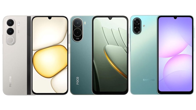 Image from: Perbandingan Realme P4x, Poco C81 Pro dan Samsung Galaxy A07 5G