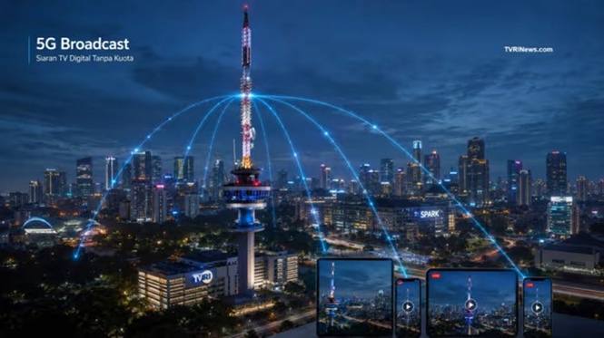 Image from: Indonesia Menguji Sistem Siaran TV Menggunakan Teknologi 5G Broadcast