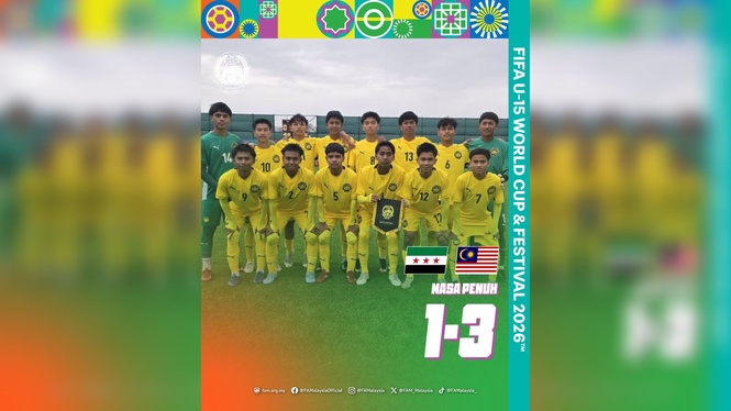 Piala Dunia B-15: Malaysia mengganas! Syria jadi mangsa kedua, Ethiopia menanti