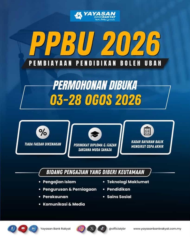 Image from: PPBU 2026 Bank Rakyat : Pembiayaan Pendidikan Boleh Ubah