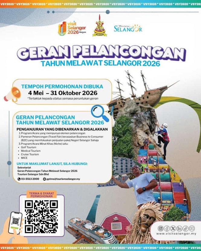 Image from: Permohonan Geran Pelancongan Tahun Melawat Selangor 2026