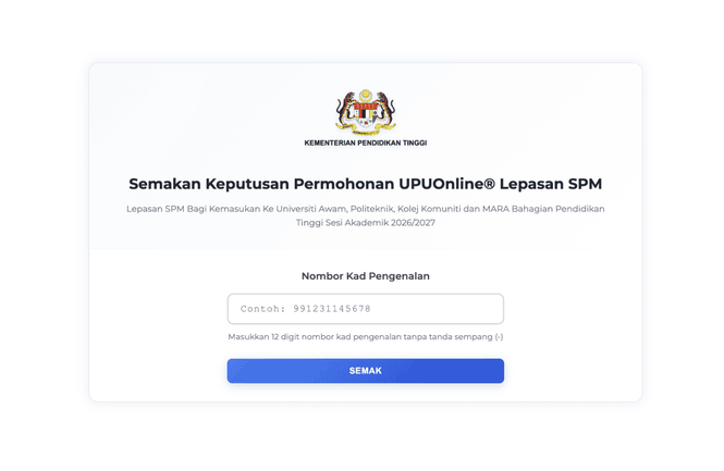 Image from: Permohonan Rayuan Politeknik & Kolej Komuniti Sesi 1 (2026/2027)