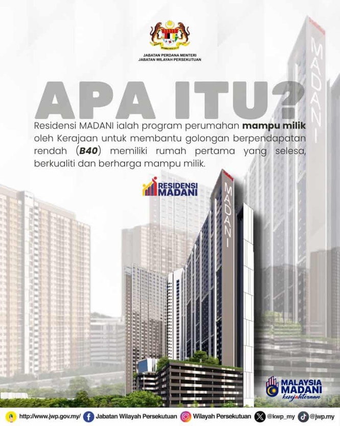 Image from: Residensi MADANI (2026) – Syarat Kelayakan & Cara Mohon
