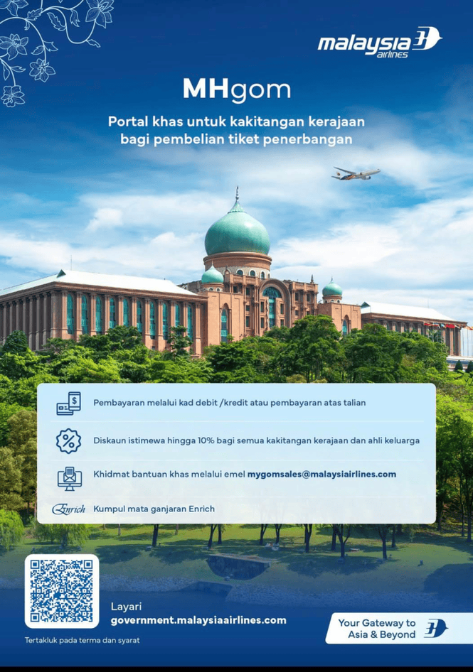 Image from: MHgom – Diskaun Penerbangan untuk Penjawat Awam