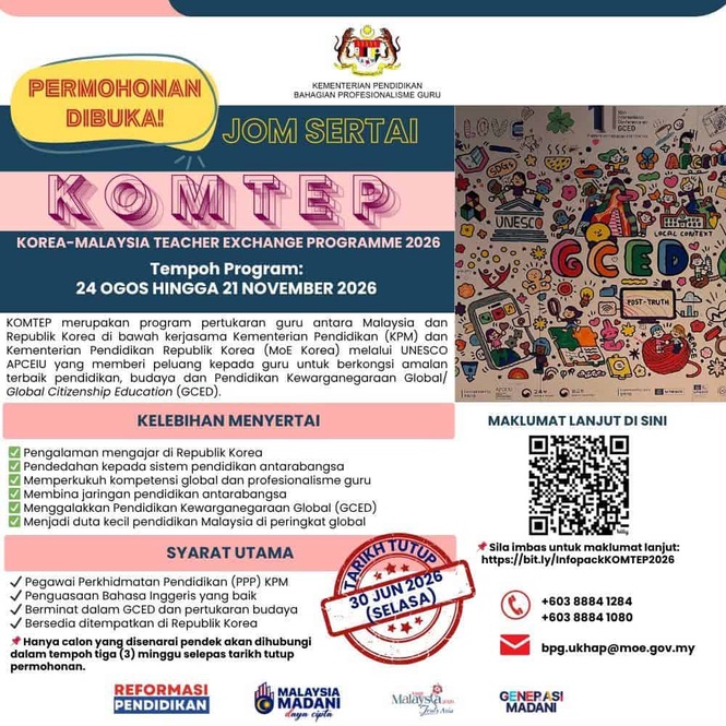 Image from: KOMTEP: Korea-Malaysia Teacher Exchange Programme 2026