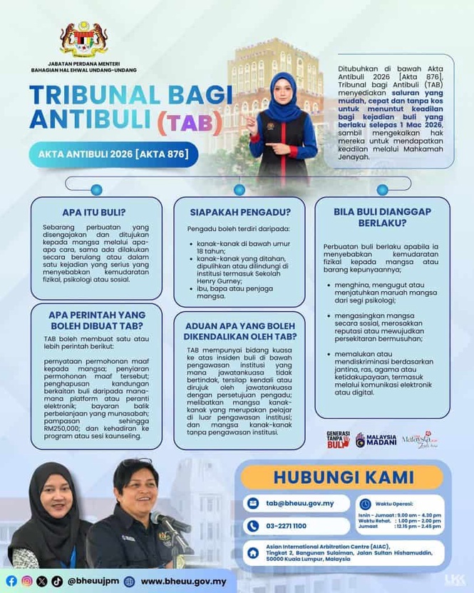 tribunal akta antibuli 2026