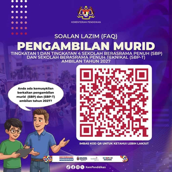 Image from: Soalan Lazim Kemasukan SBP MRSM 2027 & PKSK