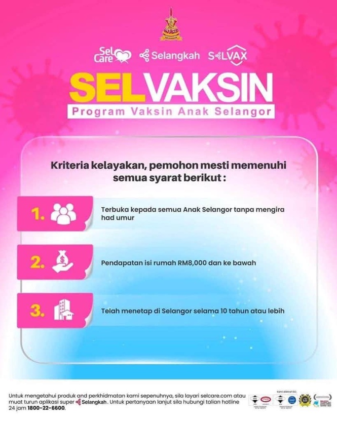 Image from: Warga Selangor, Ini Cara Daftar Vaksin Influenza Percuma