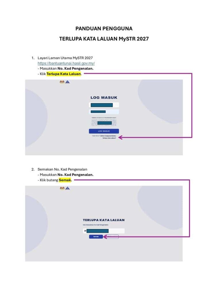 Image from: Lupa Kata Laluan STR 2027, Ini Cara Reset Semula!