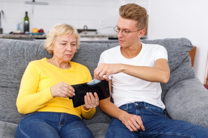 financially supporting adult children