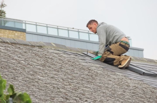 Working On Roof
