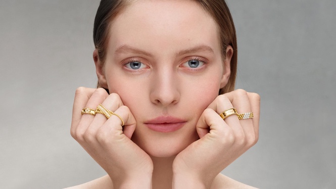Image from: The Enduring Appeal of Van Cleef & Arpels’ Perlée, Reimagined in New Ring Designs