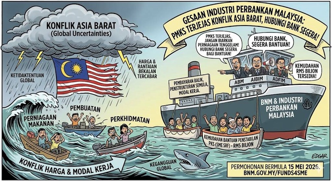 Image from: Industri Perbankan Gesa PMKS Terjejas Konflik Asia Barat Hubungi Bank Segera Bagi Bantuan