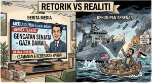Image from: “Tiada Gencatan Senjata Dalam Kehidupan Sebenar” – Aktivis Flotilla Gaza Dedah Keadaan Sebenar