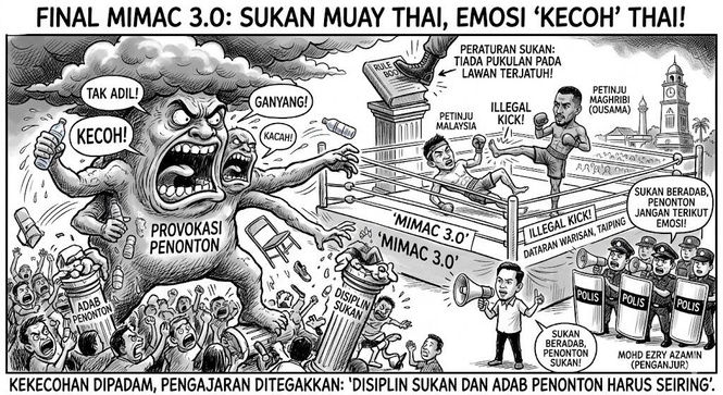 Image from: MIMAC 3.0: Provokasi Penonton Punca Kekecohan, Keadaan Berjaya Dikawal