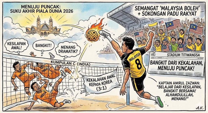 Image from: Piala Dunia Sepak Takraw: Skuad Kuadran Negara Bangkit Jinakkan India, Sahkan Slot Suku Akhir