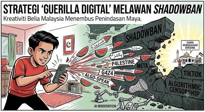 Image from: Melawan ‘Shadowban’: Bagaimana Anak Muda Boleh Menyuarakan Derita Palestin