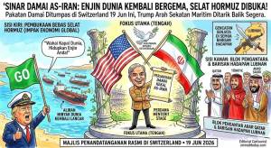 Image from: Pakistan Umum Perjanjian Damai Bersejarah AS-Iran, Selat Hormuz Dibuka Semula Serta-merta