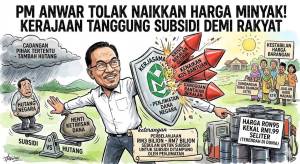Image from: PM ANWAR TOLAK CADANGAN NAIKKAN HARGA MINYAK, KERAJAAN TERUS TANGGUNG SUBSIDI DEMI RAKYAT