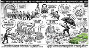 Image from: Pemulihan Ekonomi dan Kesiapsiagaan El Niño Fokus Utama Mesyuarat Menteri Besar, Ketua Menteri Ke-149