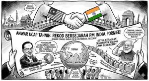 Image from: Anwar Ucap Tahniah Kepada PM India Atas Pencapaian Bersejarah