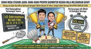 Image from: Lee Qian, Mirza Batrisyia Juara Jelajah Akhir Remaja Elit 2026
