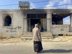 Image from: Peneroka Haram Israel Bakar Dua Masjid di Tebing Barat