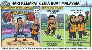 Image from: Sukan Komanwel Glasgow 2026: Emas Muhammad Erry, Dua Slot Final Boling Padang Seri Kempen Hari Keempat Malaysia
