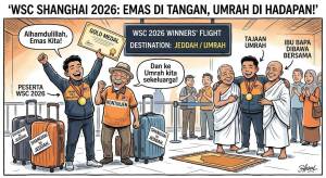 Image from: WSC Shanghai 2026: Tajaan Umrah Menanti Peserta Raih Emas, Ibu Bapa Turut Dibawa Bersama – Ahmad Zahid