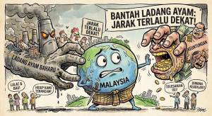 Image from: Penduduk Bukit Bertam Bantah Projek Ladang Ayam Baharu, Dakwa Jarak Terlalu Dekat