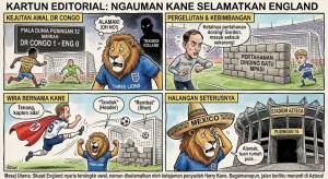 Image from: Harry Kane Wira Three Lions, England Bangkit Tewaskan DR Congo 2-1