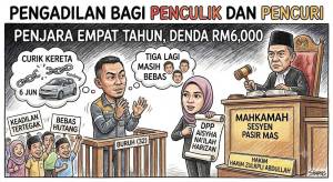 Image from: Buruh Dipenjara Empat Tahun, Denda RM6,000 Kerana Menculik Dan Curi Kereta