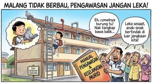 Image from: MURID TAHUN LIMA CEDERA JATUH TINGKAT TIGA BANGUNAN SEKOLAH KERANA MAHU TANGKAP BURUNG