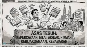 Image from: PM Anwar: Pemimpin Perlu Terus Belajar, Jangan Abai Nilai Dan Akhlak